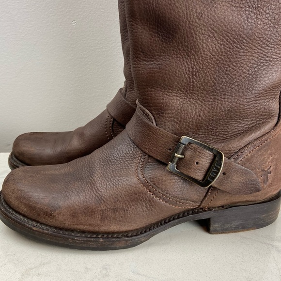 Frye Brown Leather Riding Boots - Picture 5 of 16